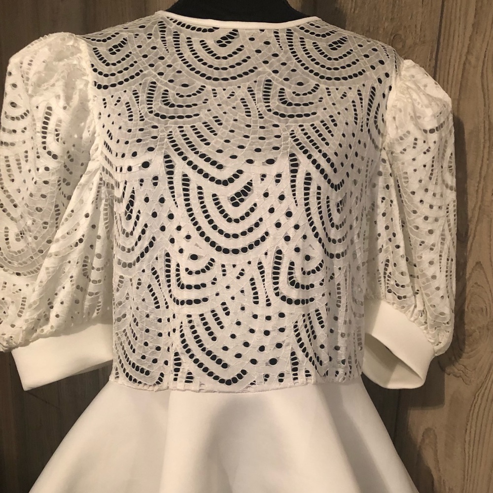 White Peplum blouse